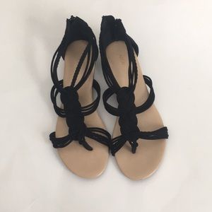 APT. 9 black braided sandals
